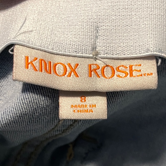 Knox Rose Jeans Womens 8 Blue High Waist Flare Leg Jeans 70s Chic Boho Denim - Picture 8 of 12